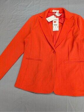 Gerry Weber Casual Coral Orange Blazer Jacket 42 US 12 NWT